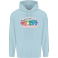 LGBT Happy Purride Funny Gay Cats Mens 80% Cotton Hoodie Light Blue