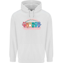 LGBT Happy Purride Funny Gay Cats Mens 80% Cotton Hoodie White