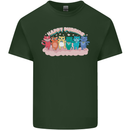 LGBT Happy Purride Funny Gay Cats Mens Cotton T-Shirt Tee Top Forest Green