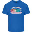 LGBT Happy Purride Funny Gay Cats Mens Cotton T-Shirt Tee Top Royal Blue