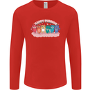 LGBT Happy Purride Funny Gay Cats Mens Long Sleeve T-Shirt Red