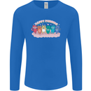 LGBT Happy Purride Funny Gay Cats Mens Long Sleeve T-Shirt Royal Blue