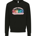 LGBT Happy Purride Funny Gay Cats Mens Sweatshirt Jumper Black