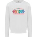 LGBT Happy Purride Funny Gay Cats Mens Sweatshirt Jumper White