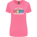 LGBT Happy Purride Funny Gay Cats Womens Wider Cut T-Shirt Azalea