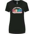 LGBT Happy Purride Funny Gay Cats Womens Wider Cut T-Shirt Black