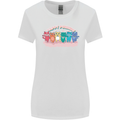 LGBT Happy Purride Funny Gay Cats Womens Wider Cut T-Shirt White