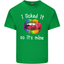 LGBT I Licked it So It's Mine Gay Pride Day Kids T-Shirt Childrens Irish Green