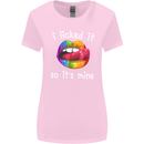 LGBT I Licked it So It's Mine Gay Pride Day Womens Wider Cut T-Shirt Light Pink
