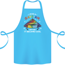 LGBT I Was a Gaysian Before it Came Cool Cotton Apron 100% Organic Turquoise