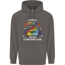 LGBT I Was a Gaysian Before it Came Cool Mens 80% Cotton Hoodie Charcoal