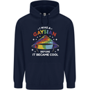LGBT I Was a Gaysian Before it Came Cool Mens 80% Cotton Hoodie Navy Blue