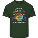 LGBT I Was a Gaysian Before it Came Cool Mens Cotton T-Shirt Tee Top Forest Green