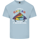 LGBT I Was a Gaysian Before it Came Cool Mens Cotton T-Shirt Tee Top Light Blue