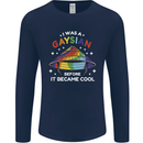 LGBT I Was a Gaysian Before it Came Cool Mens Long Sleeve T-Shirt Navy Blue
