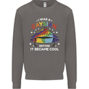 LGBT I Was a Gaysian Before it Came Cool Mens Sweatshirt Jumper Charcoal