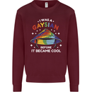 LGBT I Was a Gaysian Before it Came Cool Mens Sweatshirt Jumper Maroon