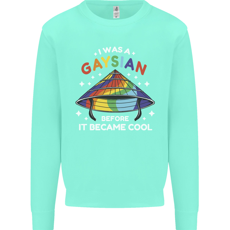 LGBT I Was a Gaysian Before it Came Cool Mens Sweatshirt Jumper Peppermint