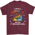 LGBT I Was a Gaysian Before it Came Cool Mens T-Shirt 100% Cotton Maroon