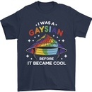LGBT I Was a Gaysian Before it Came Cool Mens T-Shirt 100% Cotton Navy Blue