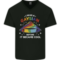 LGBT I Was a Gaysian Before it Came Cool Mens V-Neck Cotton T-Shirt Black