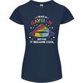 LGBT I Was a Gaysian Before it Came Cool Womens Petite Cut T-Shirt Navy Blue