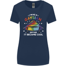 LGBT I Was a Gaysian Before it Came Cool Womens Wider Cut T-Shirt Navy Blue