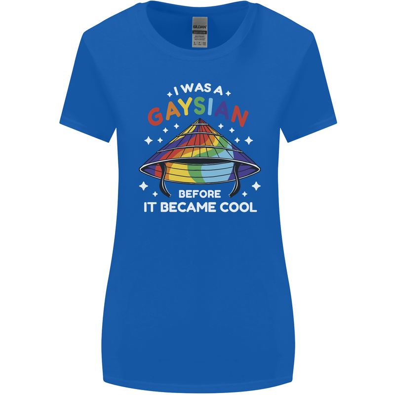 LGBT I Was a Gaysian Before it Came Cool Womens Wider Cut T-Shirt Royal Blue