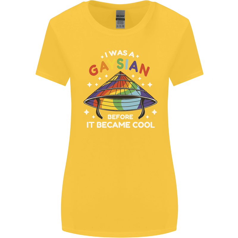LGBT I Was a Gaysian Before it Came Cool Womens Wider Cut T-Shirt Yellow