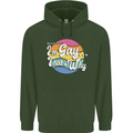 LGBT Im Gay Thats Why Pride Awareness Childrens Kids Hoodie Forest Green