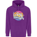 LGBT Im Gay Thats Why Pride Awareness Childrens Kids Hoodie Purple