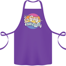 LGBT Im Gay Thats Why Pride Awareness Cotton Apron 100% Organic Purple