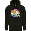 LGBT Im Gay Thats Why Pride Awareness Mens 80% Cotton Hoodie Black