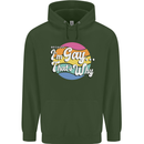 LGBT Im Gay Thats Why Pride Awareness Mens 80% Cotton Hoodie Forest Green
