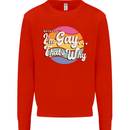 LGBT Im Gay Thats Why Pride Awareness Mens Sweatshirt Jumper Bright Red