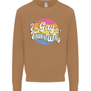 LGBT Im Gay Thats Why Pride Awareness Mens Sweatshirt Jumper Caramel Latte