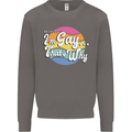 LGBT Im Gay Thats Why Pride Awareness Mens Sweatshirt Jumper Charcoal