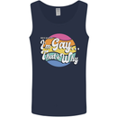 LGBT Im Gay Thats Why Pride Awareness Mens Vest Tank Top Navy Blue