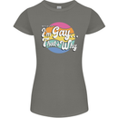 LGBT Im Gay Thats Why Pride Awareness Womens Petite Cut T-Shirt Charcoal