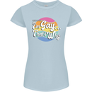 LGBT Im Gay Thats Why Pride Awareness Womens Petite Cut T-Shirt Light Blue