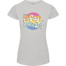 LGBT Im Gay Thats Why Pride Awareness Womens Petite Cut T-Shirt Sports Grey