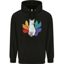 LGBT Kitsune Fox Gay Pride Childrens Kids Hoodie Black