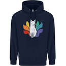 LGBT Kitsune Fox Gay Pride Childrens Kids Hoodie Navy Blue