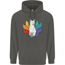 LGBT Kitsune Fox Gay Pride Childrens Kids Hoodie Storm Grey