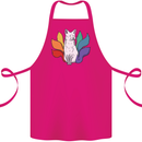 LGBT Kitsune Fox Gay Pride Cotton Apron 100% Organic Pink