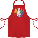 LGBT Kitsune Fox Gay Pride Cotton Apron 100% Organic Red