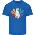 LGBT Kitsune Fox Gay Pride Mens Cotton T-Shirt Tee Top Royal Blue