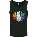 LGBT Kitsune Fox Gay Pride Mens Vest Tank Top Black