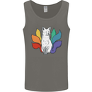 LGBT Kitsune Fox Gay Pride Mens Vest Tank Top Charcoal