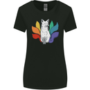 LGBT Kitsune Fox Gay Pride Womens Wider Cut T-Shirt Black
